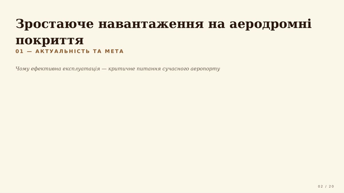 Презентація — перший слайд